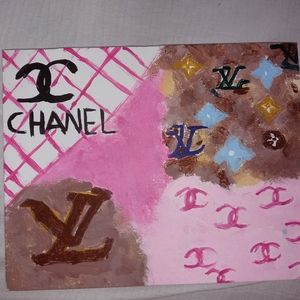 A chanel,and Luis Vuitton panting.